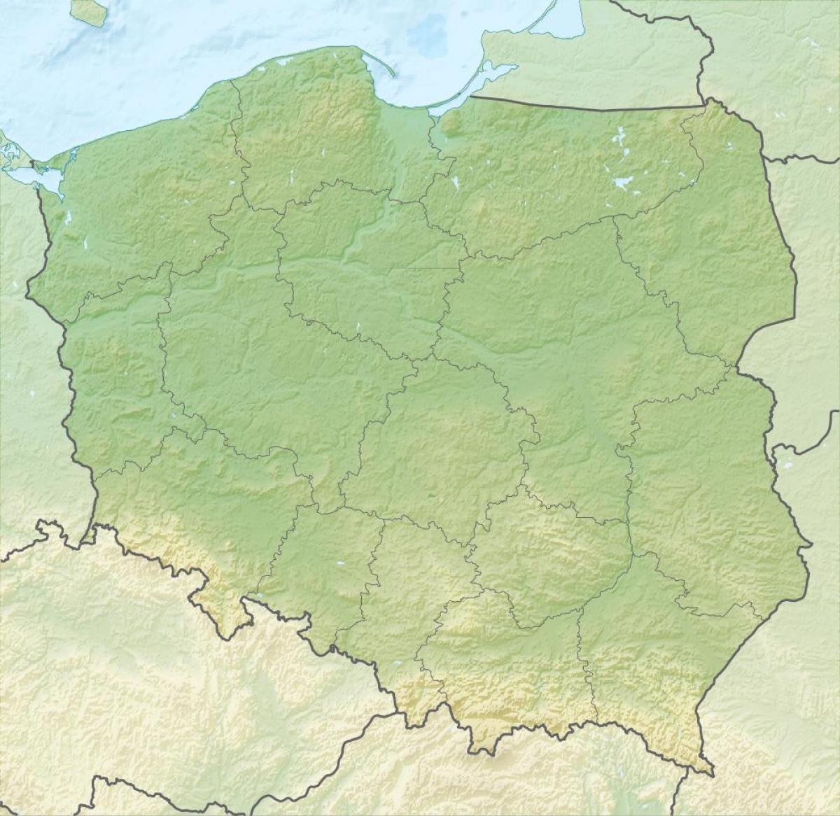 Montagnes en Pologne (carte)